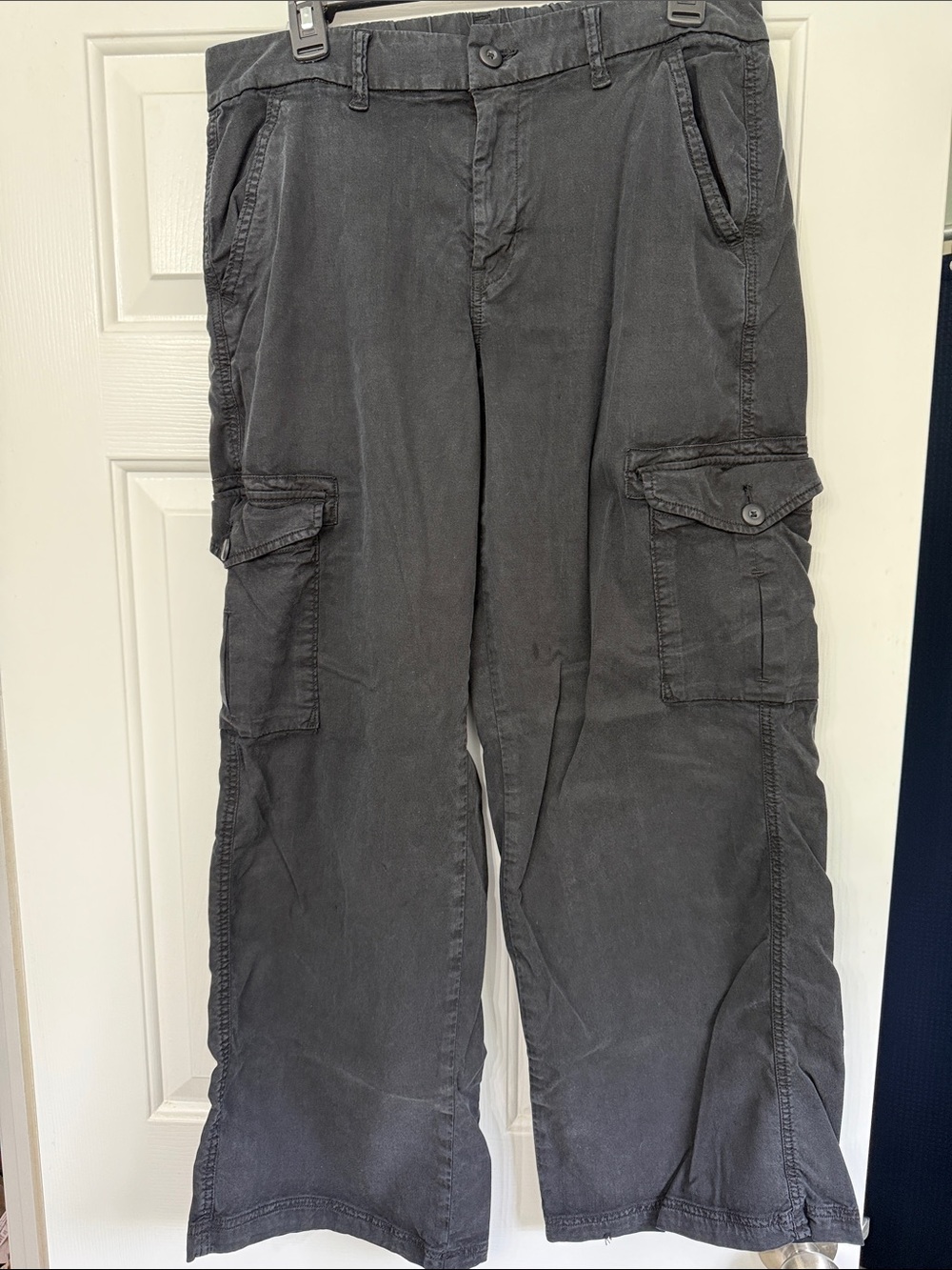 American Eagle Outfitters Charcoal Cargo Pants - Women's
